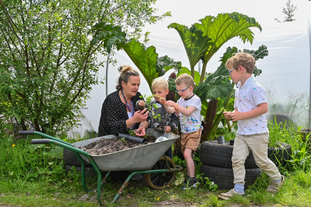 The Nursery Garden - Learning where food comes from.
