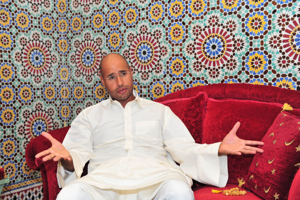 Saif Al-Islam, son of Libyan Leader Muammer Gaddafi.