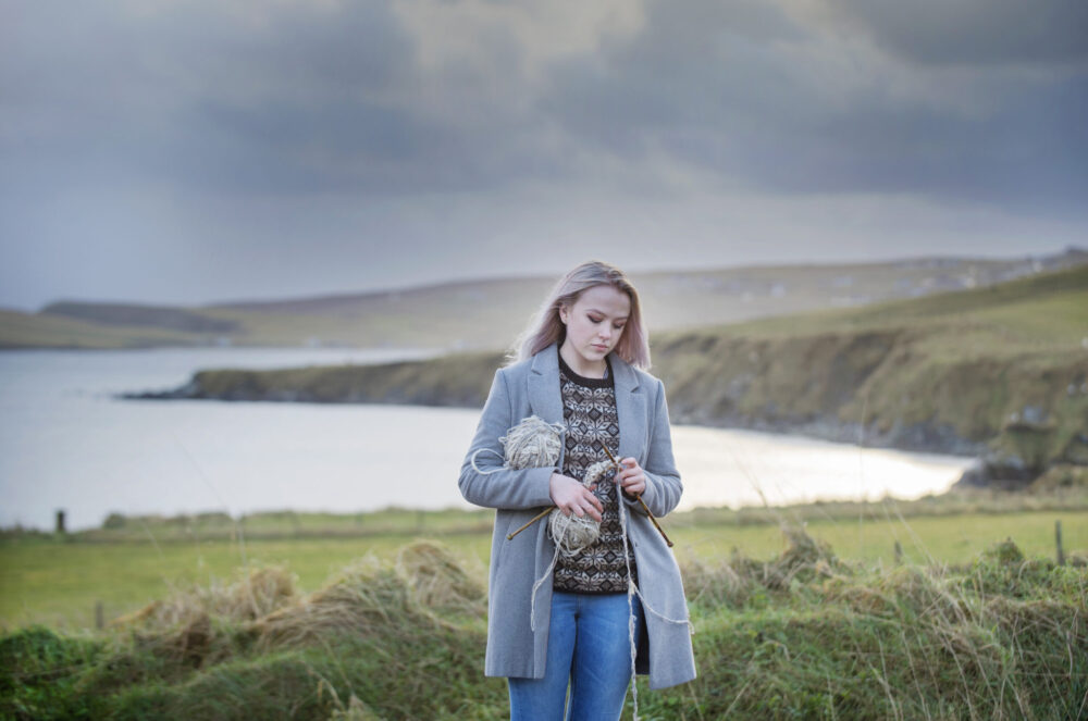 Participant on the Shetland leg of Shetland - V&A Design Relay