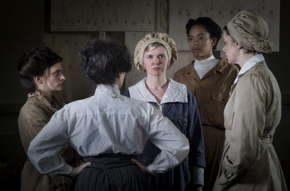 The cast from 'The 306 Day': show by the National Theatre of Scotland about women in World War 1 which is